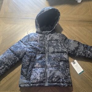 Stylish Kids Camouflage Puffer Jacket